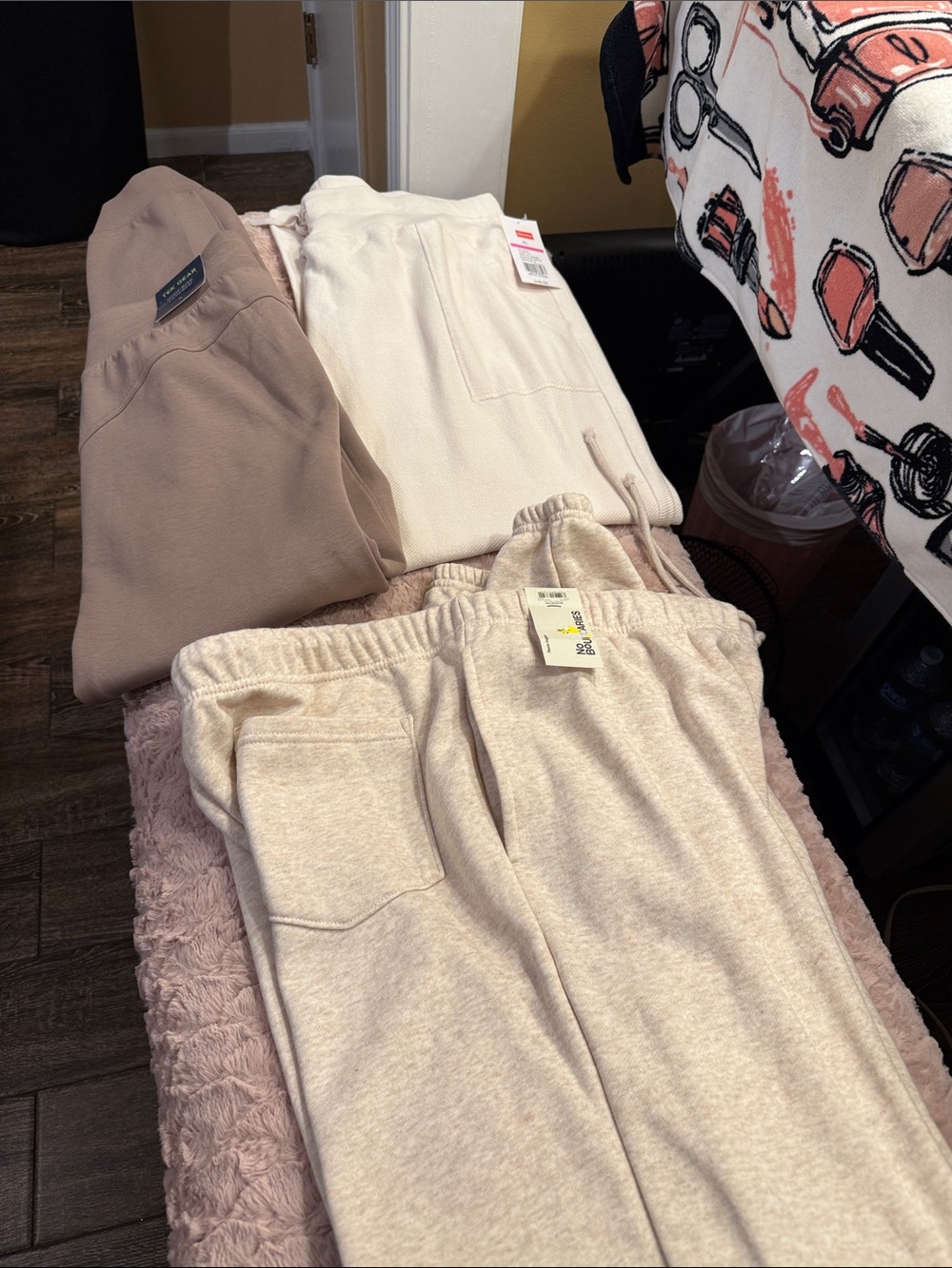 3 pair of Women joggers Ivory & Beige Cozy Jogger Pants BNWT different sizes